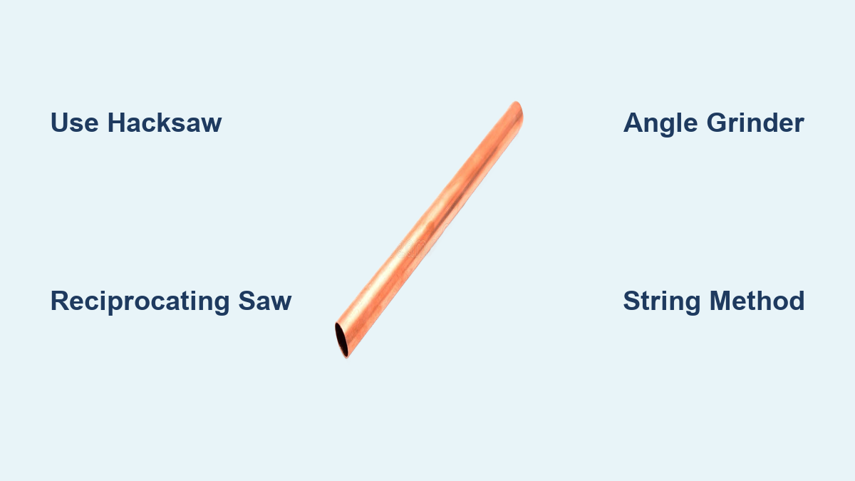 How to Cut Copper Pipe Without a Pipe Cutter